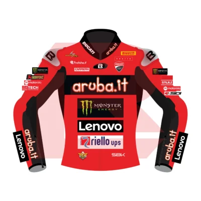 Nicolò Bulega Aruba.it Racing - Ducati WSBK 2025 Jacket Front Image