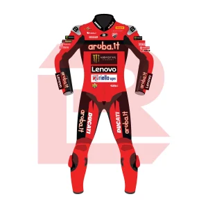 Nicolò Bulega Aruba.it Racing - Ducati WSBK 2025 Suit Front Image