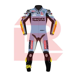 Fermín Aldeguer BK8 Gresini Racing MotoGP 2025 Suit Front Image