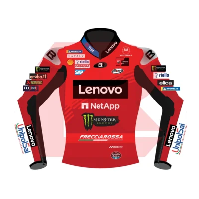 Francesco Bagnaia Ducati Lenovo Team MotoGP 2025 Jacket Front Image