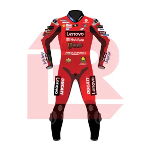 Francesco Bagnaia Ducati Lenovo Team MotoGP Dutch 2025 Suit Front Image