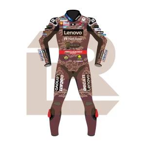 Francesco Bagnaia Ducati Lenovo Team MotoGP Italia 2025 Suit Front Image