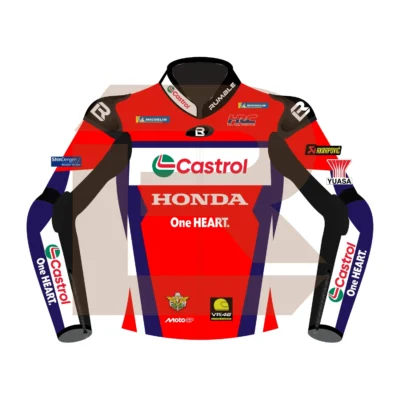 Luca Marini Honda HRC Castrol MotoGP 2025 Jacket Front Image