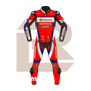 Luca Marini Honda HRC Castrol MotoGP 2025 Suit Front Image