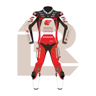 Somkiat Chantra Idemitsu Honda LCR MotoGP 2025 Suit Front Image