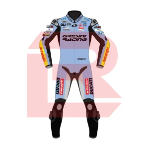 Álex Márquez BK8 Gresini Racing MotoGP 2025 Suit Front Image