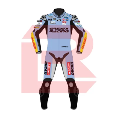 Álex Márquez BK8 Gresini Racing MotoGP 2025 Suit Front Image