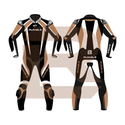 Brown Motorcycle Racing Suit - Rumble Edition 2749 Main Image