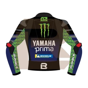 Fabio Quartararo Monster Energy Yamaha MotoGP 2025 Jacket Back Image