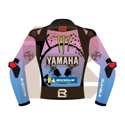 Fabio Quartararo Monster Energy Yamaha MotoGP French 2024 Jacket Back Image