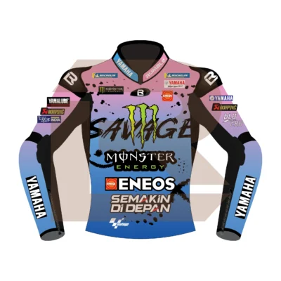 Fabio Quartararo Monster Energy Yamaha MotoGP French 2024 Jacket Front Image