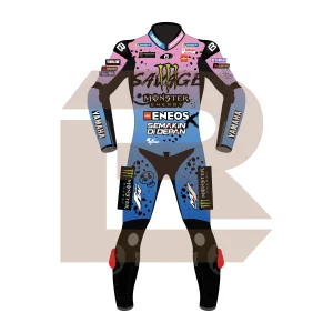 Fabio Quartararo Monster Energy Yamaha MotoGP French 2024 Suit Front Image