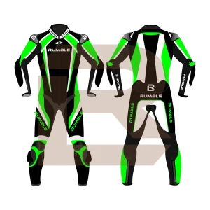 Green Motorcycle Racing Suit - Rumble Edition 2749 Main Image