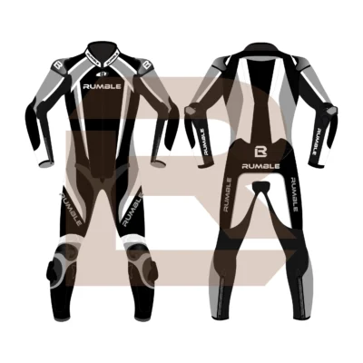 Grey Motorcycle Racing Suit - Rumble Edition 2749 Main Image