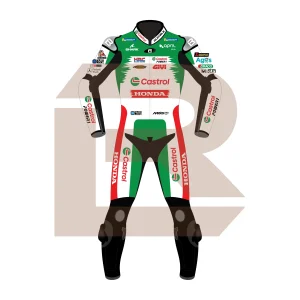 Johann Zarco Castrol Honda LCR MotoGP 2025 Suit Front Image