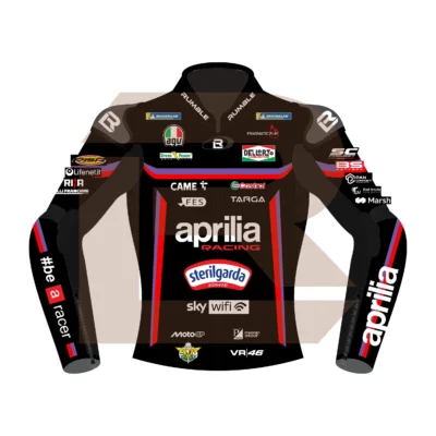 Marco Bezzecchi Aprilia Racing MotoGP 2025 Jacket Front Image