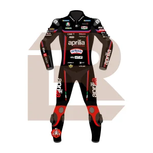 Marco Bezzecchi Aprilia Racing MotoGP 2025 Suit Front Image