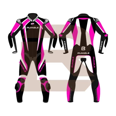 Pink Motorcycle Racing Suit - Rumble Edition 2749 Main Image