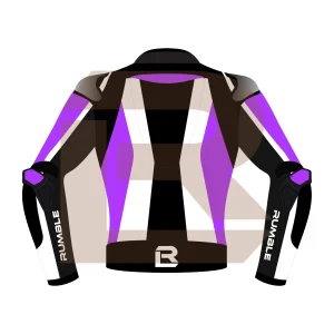 Purple Motorcycle Racing Jacket - Rumble Edition 2749 Back Image