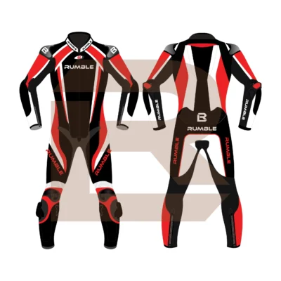 Red Motorcycle Racing Suit - Rumble Edition 2749 Main Image
