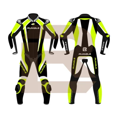 Yellow Motorcycle Racing Suit - Rumble Edition 2749 Main Image