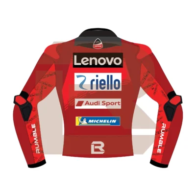Álvaro Bautista Aruba.it Racing Ducati WSBK 2024 Jacket Back Image