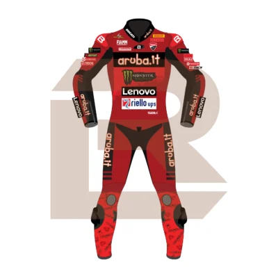 Álvaro Bautista Aruba.it Racing Ducati WSBK 2024 Suit Front Image