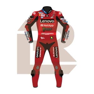 Francesco Bagnaia Ducati Lenovo Team MotoGP 2024 Suit Front Image