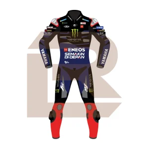 Fabio Quartararo Monster Energy Yamaha MotoGP 2024 Suit Front Image