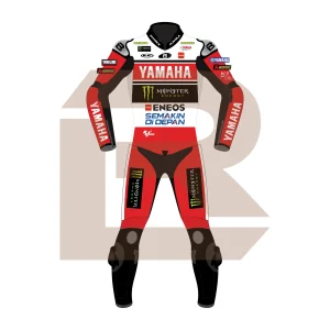 Fabio Quartararo Monster Energy Yamaha MotoGP 75 British 2024 Suit Front Image