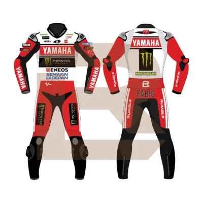 Fabio Quartararo Monster Energy Yamaha MotoGP 75 British 2024 Suit Main Image