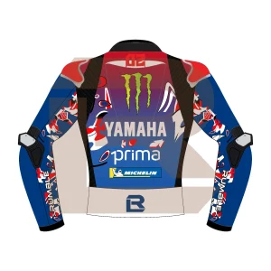 Fabio Quartararo Monster Energy Yamaha MotoGP French 2025 Jacket Back Image