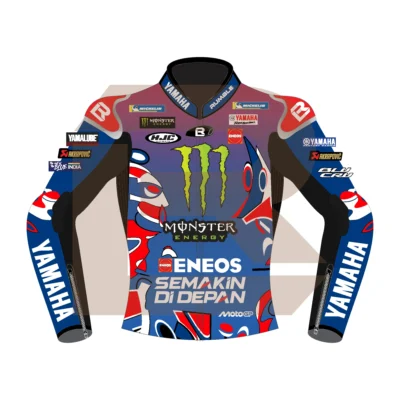 Fabio Quartararo Monster Energy Yamaha MotoGP French 2025 Jacket Front Image