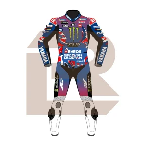 Fabio Quartararo Monster Energy Yamaha MotoGP French 2025 Suit Front Image