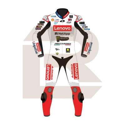 Francesco Bagnaia Winter Test Ducati Lenovo Team MotoGP 2025 Suit Front Image