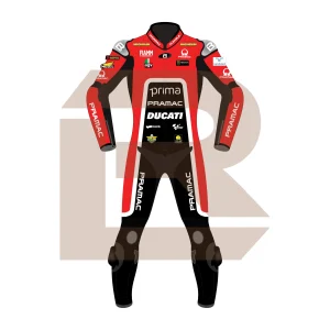 Franco Morbidelli Prima Pramac Racing MotoGP 75 British 2024 Suit Front Image