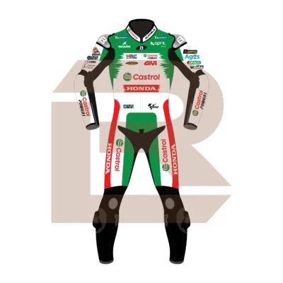 Johann Zarco Castrol Honda LCR MotoGP 2024 Suit Front Image