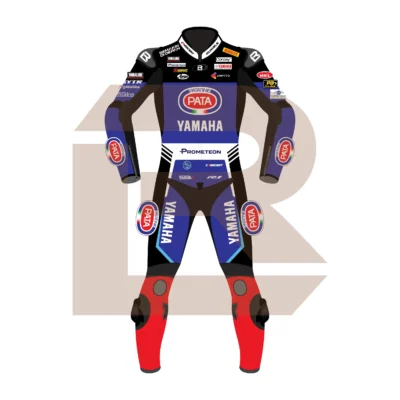 Jonathan Rea Pata Yamaha Prometeon WSBK 2024 Suit Front Image