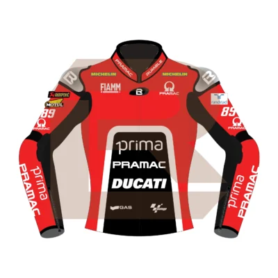 Jorge Martín Prima Pramac Racing MotoGP 75 British 2024 Jacket Front Image