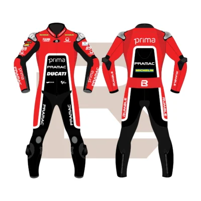 Jorge Martín Prima Pramac Racing MotoGP 75 British 2024 Suit Main Image