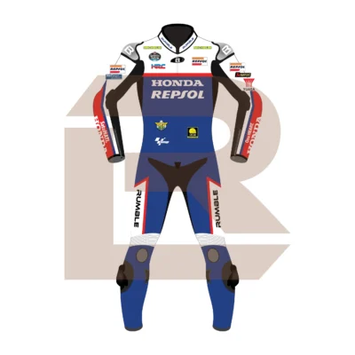 Luca Marini Repsol Honda Team MotoGP 75 British 2024 Suit Front Image