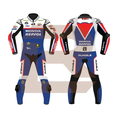 Luca Marini Repsol Honda Team MotoGP 75 British 2024 Suit Main Image