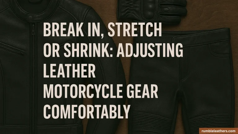 Break In, Stretch or Shrink Leather Gear - Feature Image