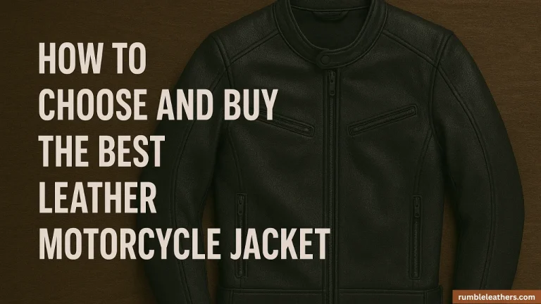 Choose and Buy Leather Motorcycle Jacket - Feature Image