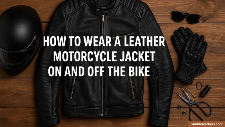Wear Leather Motorcycle Jacket On and Off the Bike - Feature Image