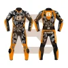 Orange & Black Leather Motorbike Suit – Rumble Edition 7482 Main Image