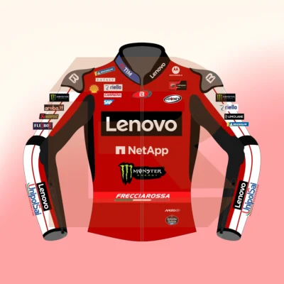Francesco Bagnaia Ducati Lenovo MotoGP 2026 Jacket Front Image