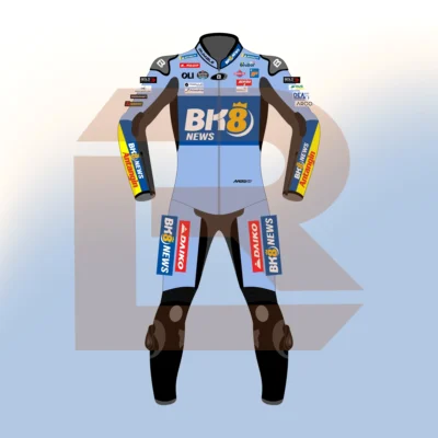 Fermín Aldeguer BK8 Gresini Racing MotoGP 2026 Suit Front Image