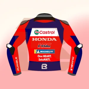 Joan Mir Honda HRC Castrol MotoGP 2026 Jacket Back Image