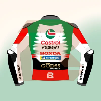 Johann Zarco Castrol Honda LCR MotoGP 2026 Jacket Back Image